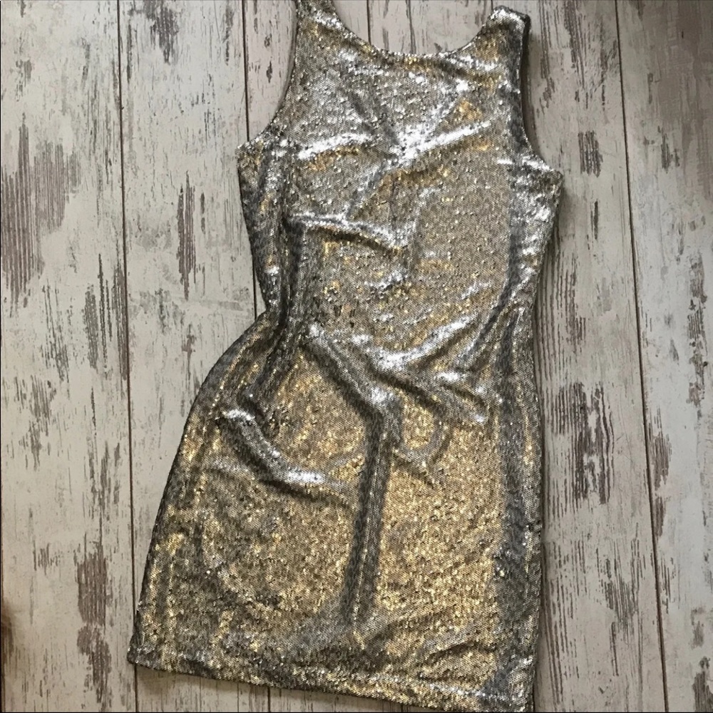White House Black Market Cocktail Sequin Dress